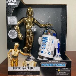 Disney Parks Star Wars C-3PO and R2-D2 Action Figures Talking Lights Sounds NEW